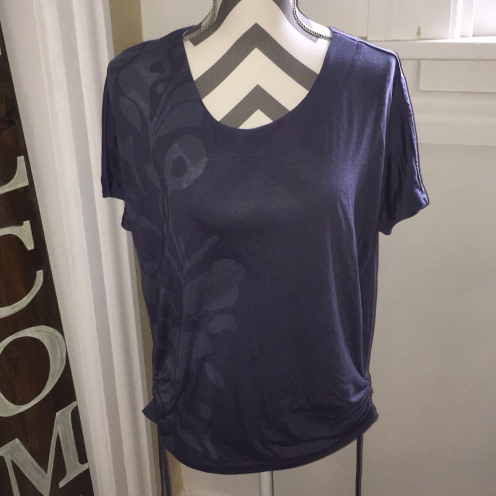 a.n.a Blue Floral Top